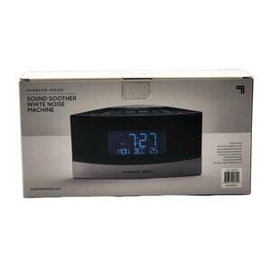 Sharper Image Sound Soother White Noise Machine & Radio Alarm Clock NEW IN BOX